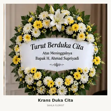 Krans Bunga Duka Mall Kelapa Gading