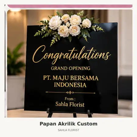 Papan Bunga Akrilik Mall Kelapa Gading